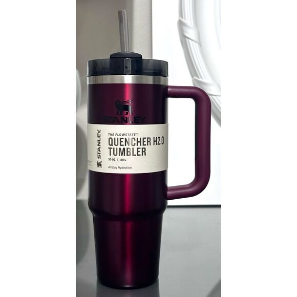 NWT LIMITED EDITION Stanley Quencher H2.0 FlowState Tumbler 30oz, Rosewood Glow - Picture 1 of 4